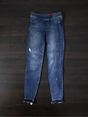 SPANX JEANISH SKINNY RAW HEM SHAPING JEANS SIZE SMALL